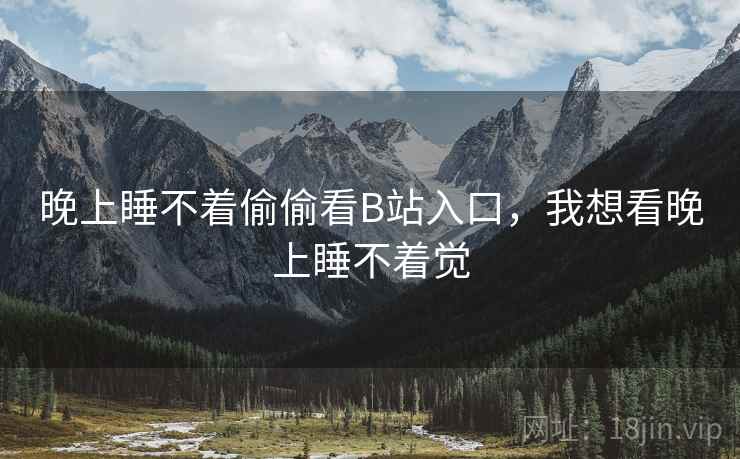 晚上睡不着偷偷看B站入口,我想看晚上睡不着觉